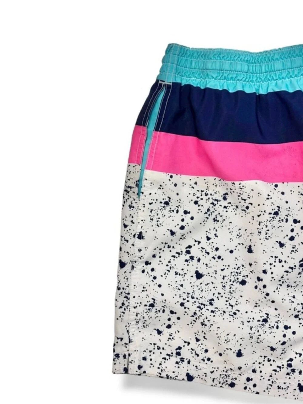 CHUBBIES The Aquatic Libations Swim Trunks Specks & Stripes Large